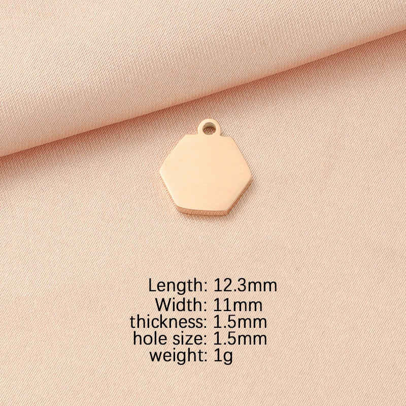 Jewelry Accessories Stainless Steel Polygon Pendant Electroplating Fashion Geometric - Image 8