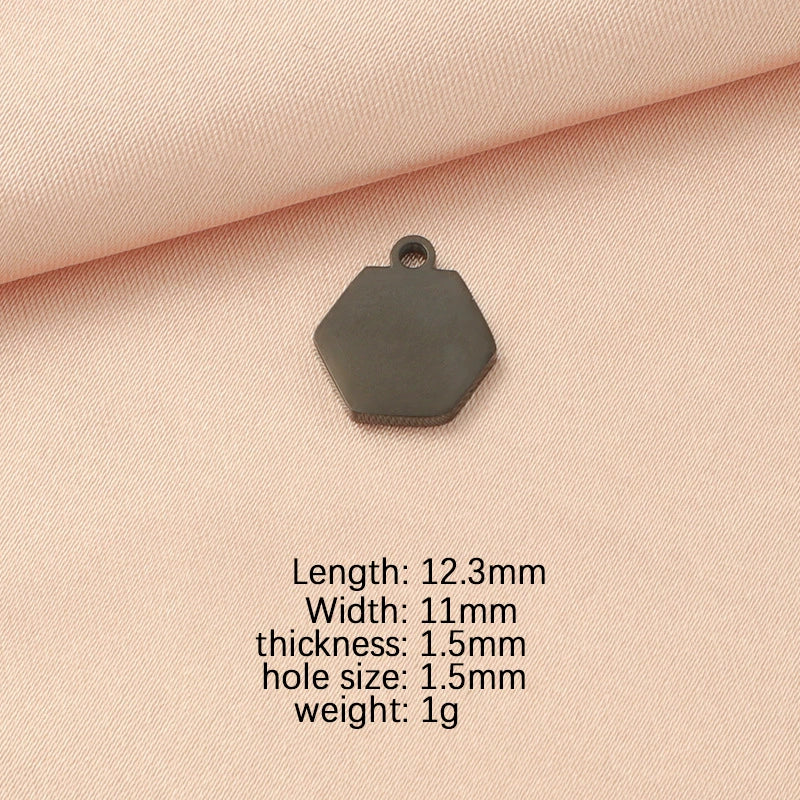 Jewelry Accessories Stainless Steel Polygon Pendant Electroplating Fashion Geometric - Image 9