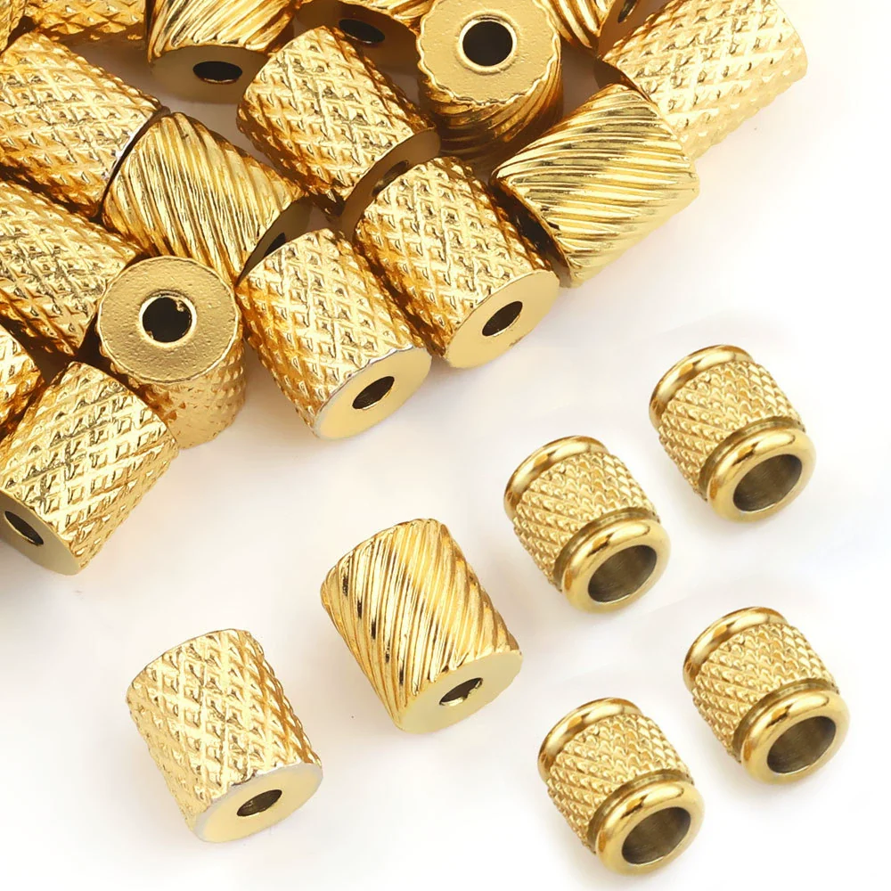 Jewelry Accessories Stainless Steel Round Bead Electroplated Drilling Bead Bracelet