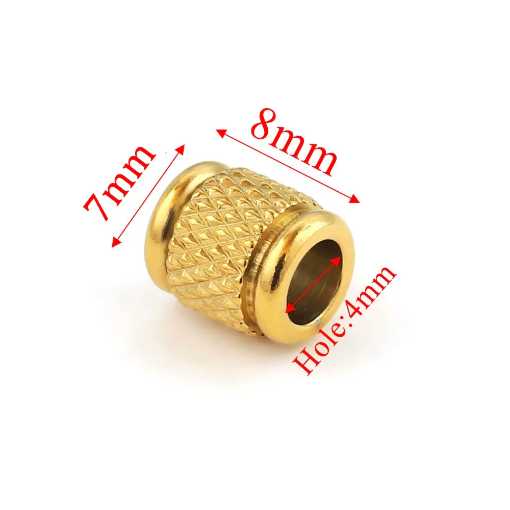 Jewelry Accessories Stainless Steel Round Bead Electroplated Drilling Bead Bracelet - Image 12