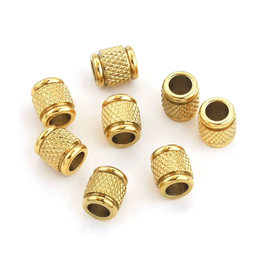 Jewelry Accessories Stainless Steel Round Bead Electroplated Drilling Bead Bracelet - Image 2