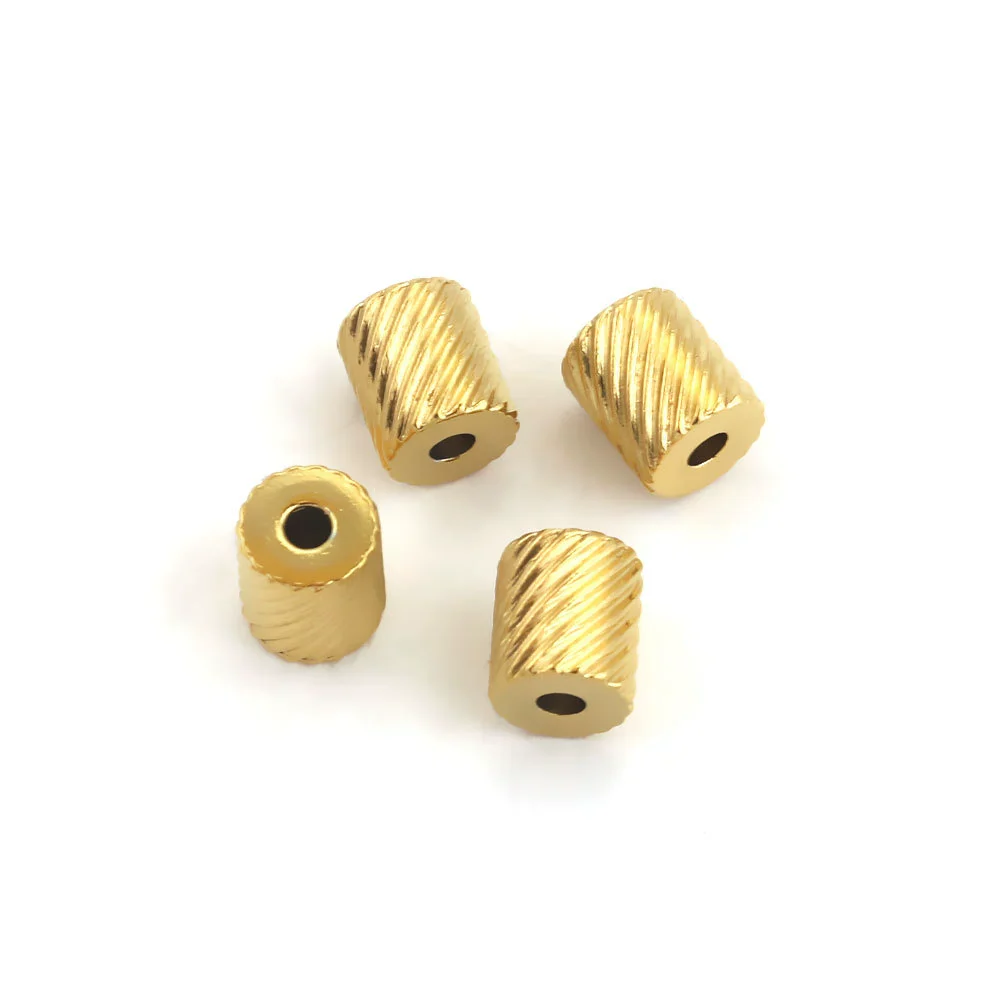 Jewelry Accessories Stainless Steel Round Bead Electroplated Drilling Bead Bracelet - Image 3