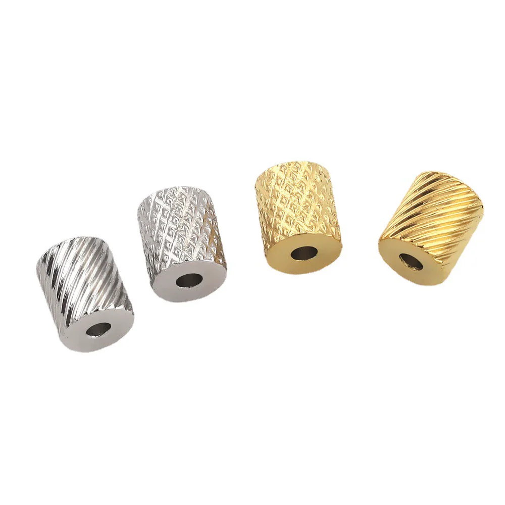 Jewelry Accessories Stainless Steel Round Bead Electroplated Drilling Bead Bracelet - Image 5