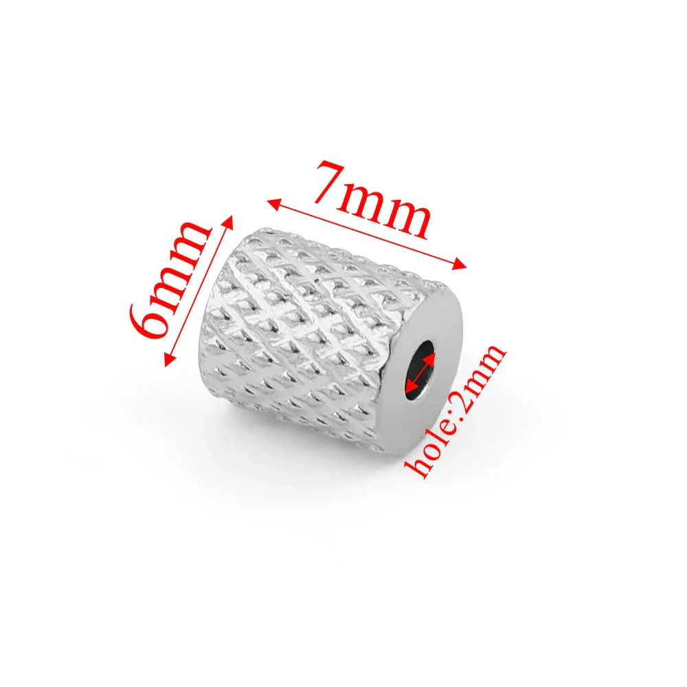 Jewelry Accessories Stainless Steel Round Bead Electroplated Drilling Bead Bracelet - Image 6