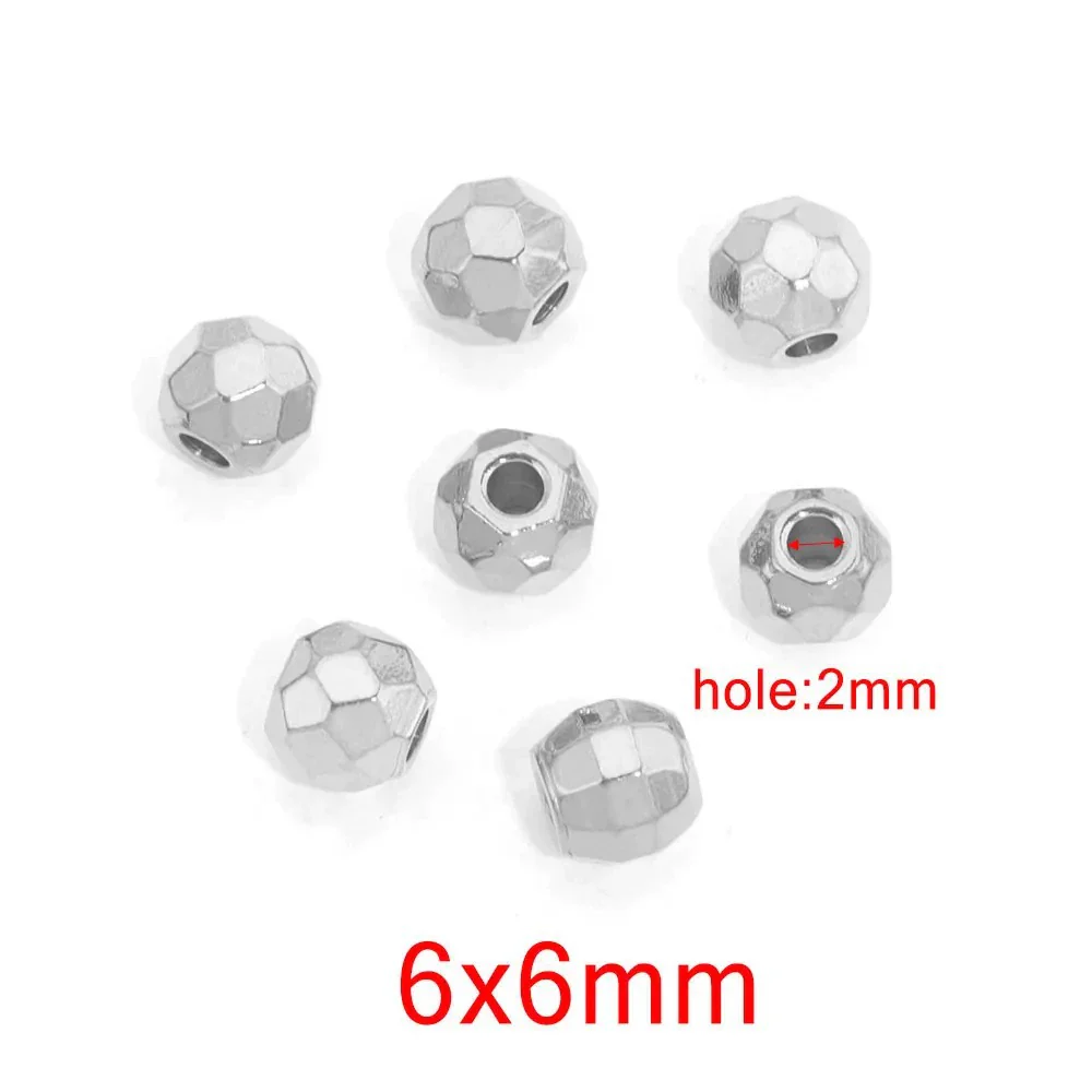 Jewelry Accessories Stainless Steel Round Beads Titanium Steel Arc Beads Vacuum Gold Plated - Image 10