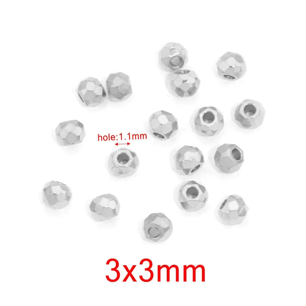 Jewelry Accessories Stainless Steel Round Beads Titanium Steel Arc Beads Vacuum Gold Plated - Image 6