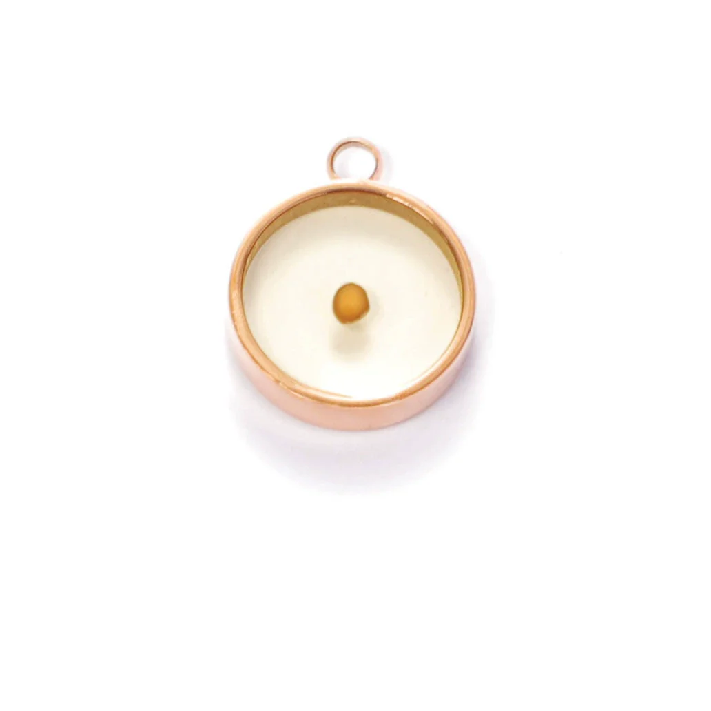 Jewelry Accessories Stainless Steel Round Mustard Seed Pendant Rose Gold Electroplated Necklace Bracelet - Image 4
