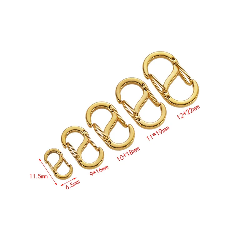 Jewelry Accessories Stainless Steel S Shaped Connecting Buckle For Bracelet Necklace Vacuum Plated Electroplated - Image 5