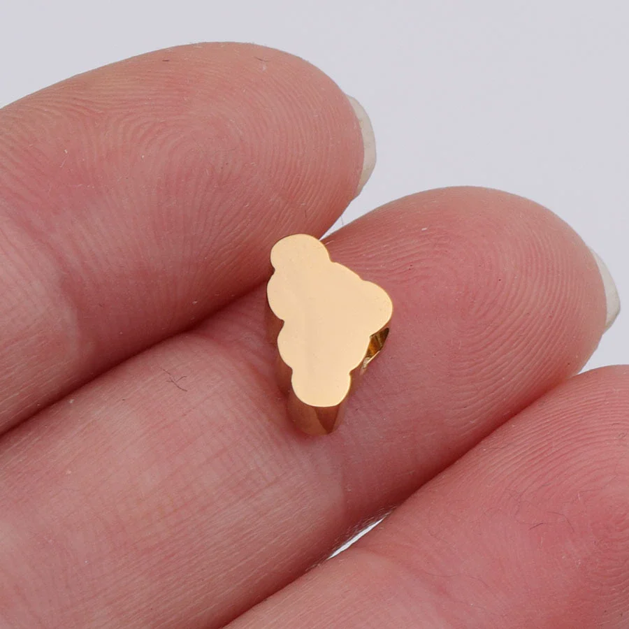 Jewelry Accessories Stainless Steel Spot Mirror Small Hole Beads Cloud Pendant Polishing Figure - Image 6