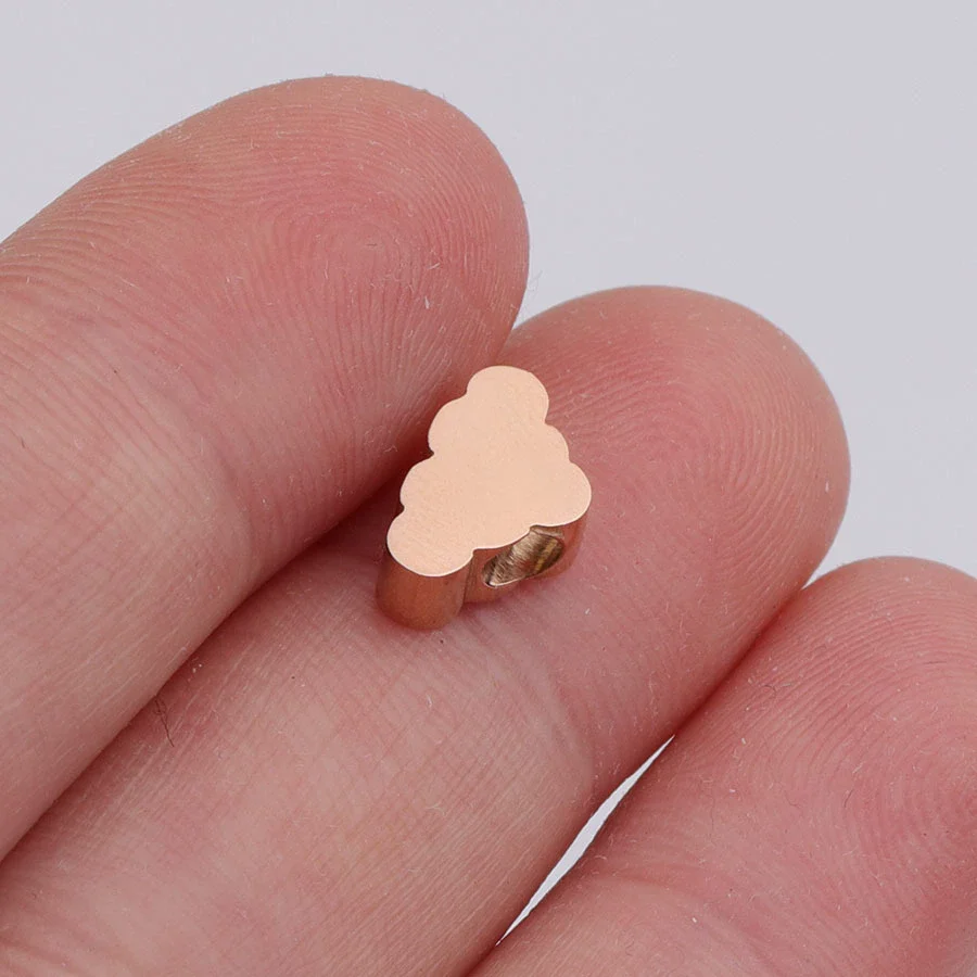 Jewelry Accessories Stainless Steel Spot Mirror Small Hole Beads Cloud Pendant Polishing Figure - Image 7