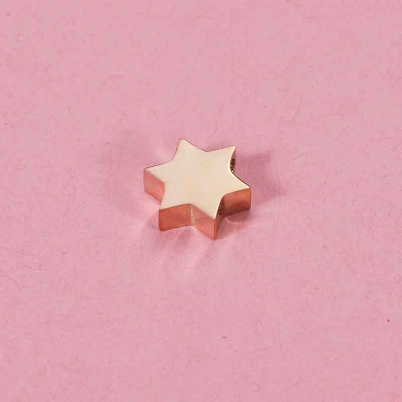 Jewelry Accessories Stainless Steel Star Of David Doublesided Mirror Polished Beads - Image 4