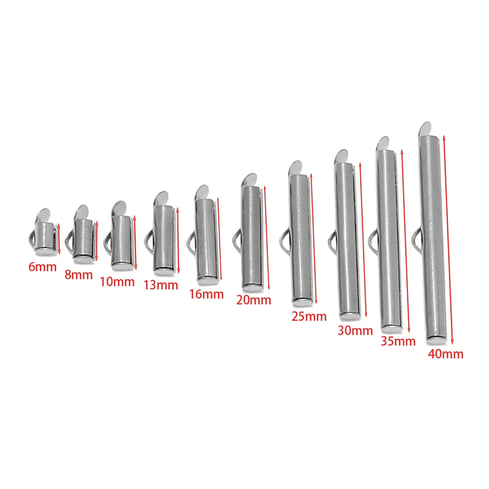 Jewelry Accessories Stainless Steel Vacuum Plated Bead Chain Pipe Buckle Connector Glossy Geometric Literary And Artistic - Image 7