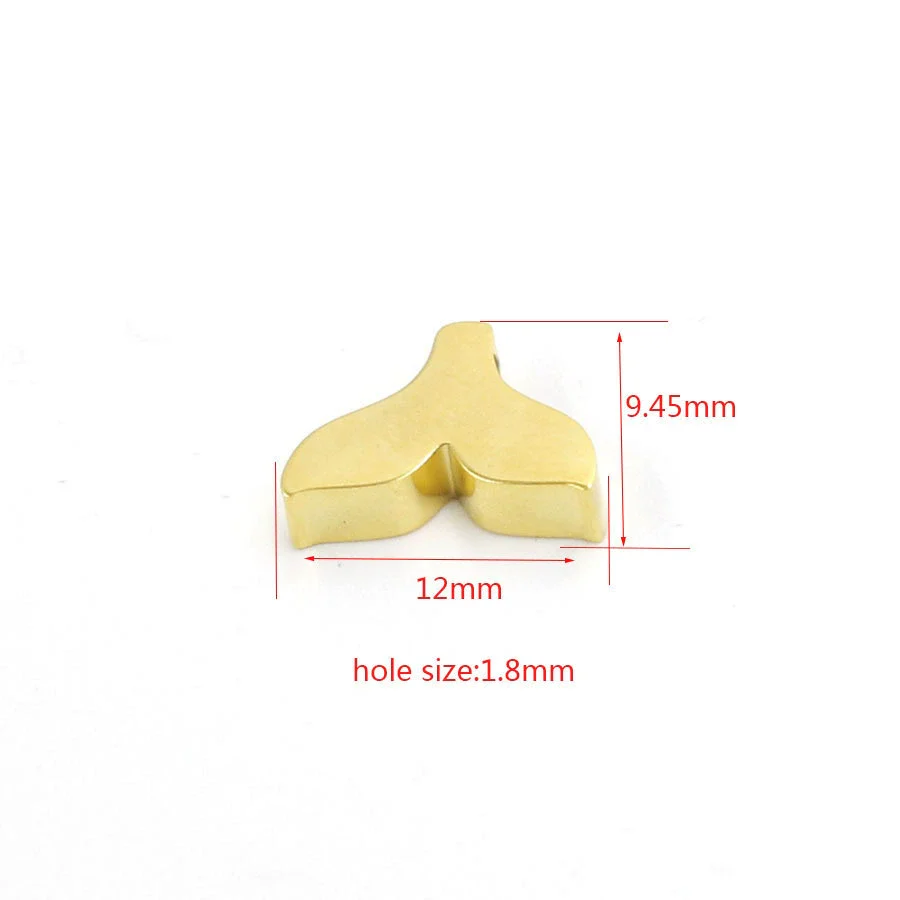 Jewelry Accessories Titanium Steel Fish Tail Bead Pendant With Mirror Finish Polishing - Image 4