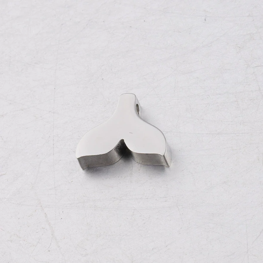 Jewelry Accessories Titanium Steel Fish Tail Bead Pendant With Mirror Finish Polishing - Image 6