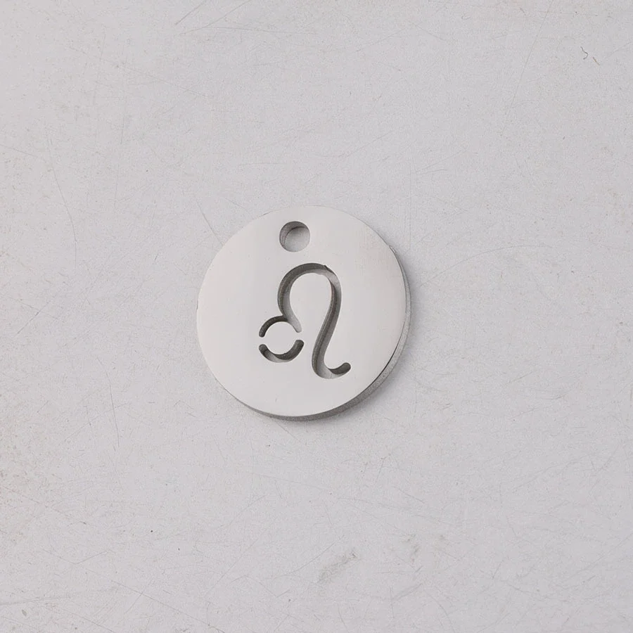 Jewelry Accessories Titanium Steel Single Hole Round Hollow Constellation Geometric Pendant Mirror Finish Polishing - Image 10