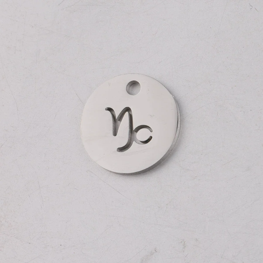 Jewelry Accessories Titanium Steel Single Hole Round Hollow Constellation Geometric Pendant Mirror Finish Polishing - Image 15