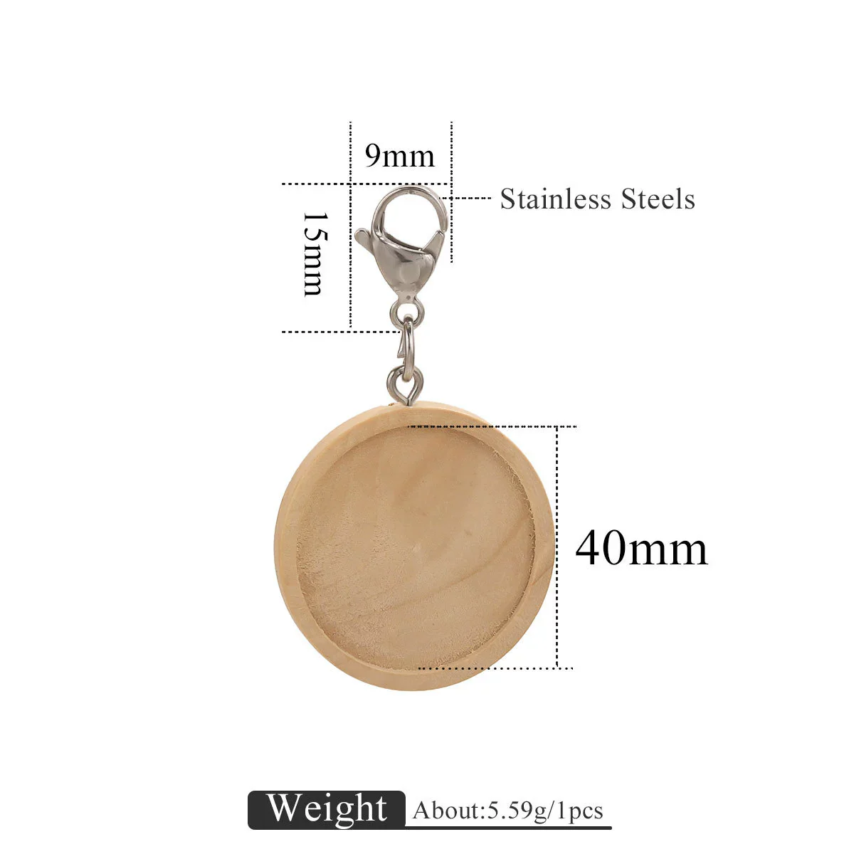 Jewelry Accessories Wood Key Ring With Round Shape And Electroplating Processing - Image 27