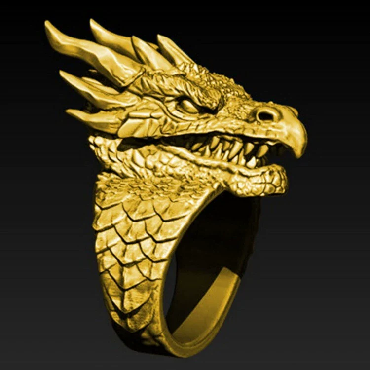 Jewelry Alloy Animal Zodiac Style Electroplated Men's Faucet Ring Bracelet - Image 2
