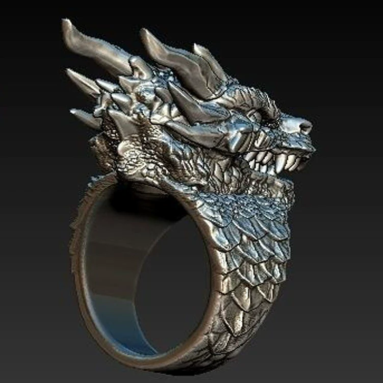 Jewelry Alloy Animal Zodiac Style Electroplated Men's Faucet Ring Bracelet - Image 3