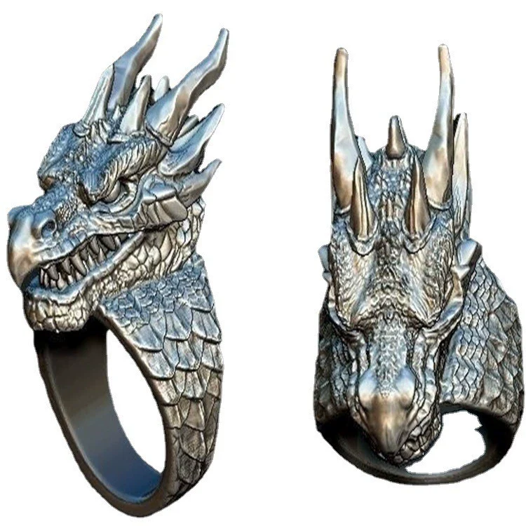 Jewelry Alloy Animal Zodiac Style Electroplated Men's Faucet Ring Bracelet - Image 5