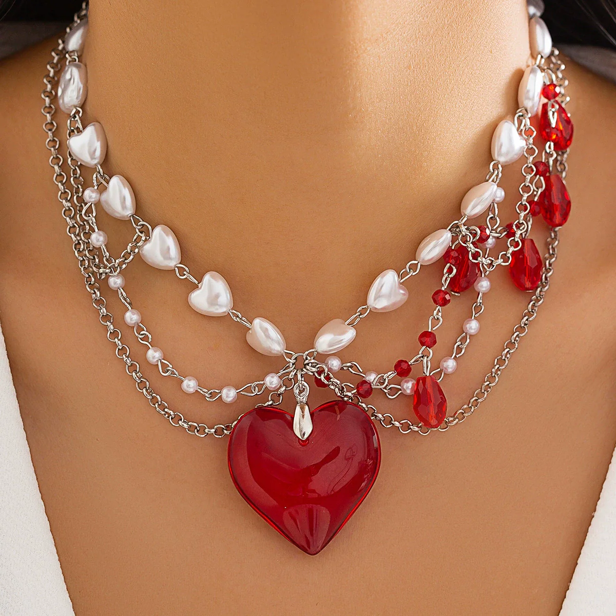 Jewelry Alloy Ball Chain Butterfly Zodiac Geometric Dripping Oil Women's Necklace - Image 8