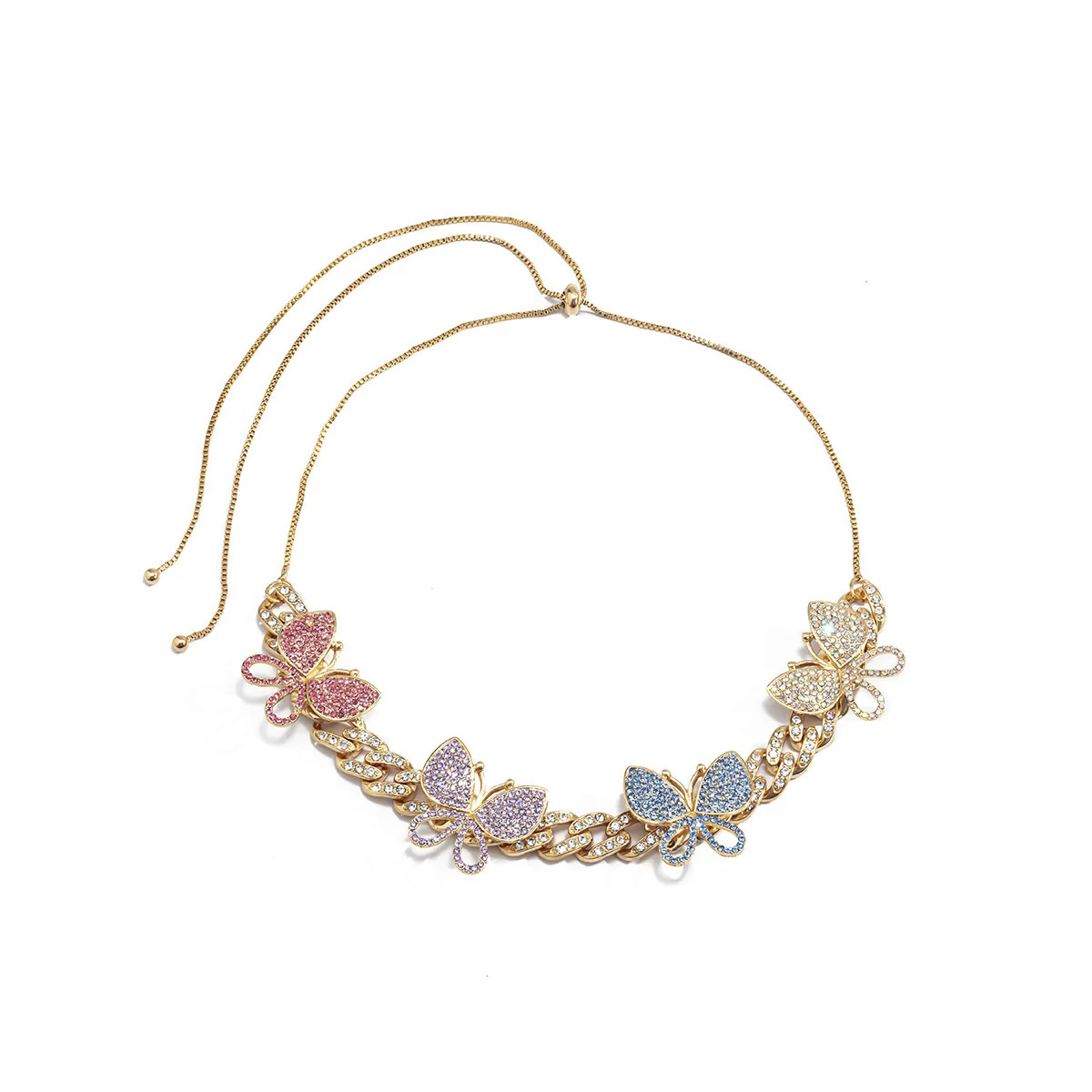 Jewelry Alloy Cuban Chain Necklace With Animals And Zodiac Pattern Retro Exaggerated Style - Image 4