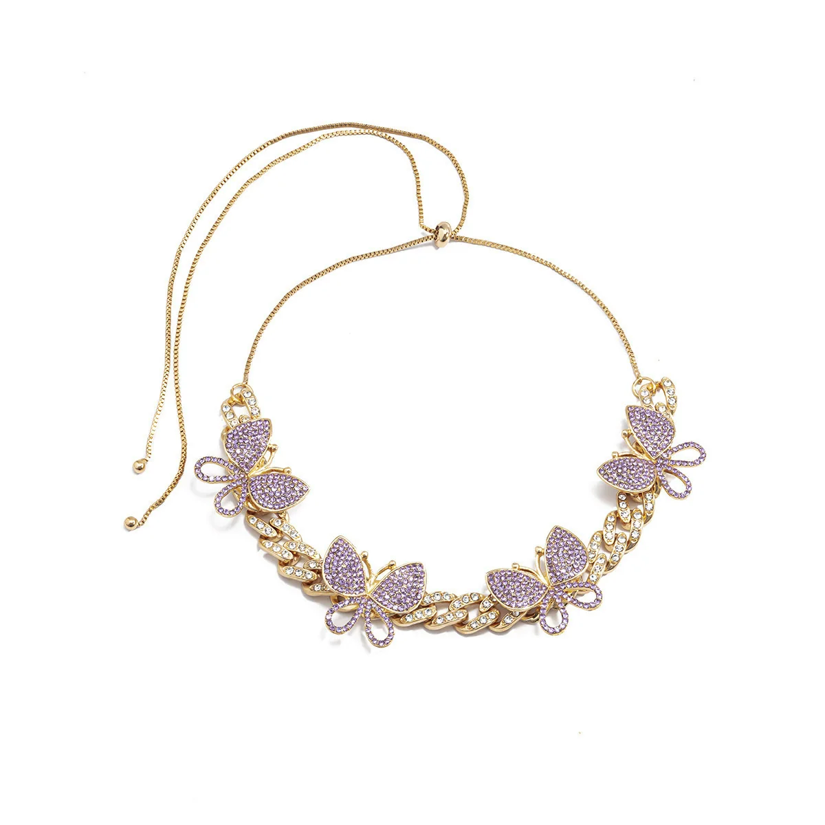 Jewelry Alloy Cuban Chain Necklace With Animals And Zodiac Pattern Retro Exaggerated Style - Image 9