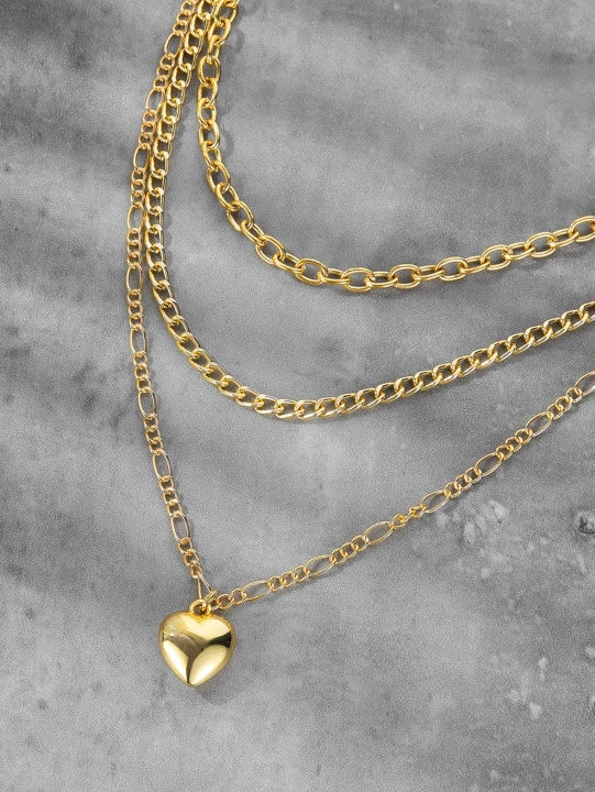 Jewelry Alloy Doublelayer Clavicle Chain Snake Pendant Necklace With Geometric Pattern And Dripping Oil Design For Women - Image 4
