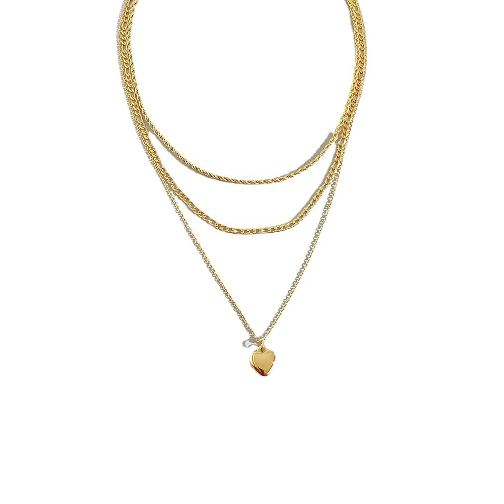 Jewelry Alloy Doublelayer Clavicle Chain Snake Pendant Necklace With Geometric Pattern And Dripping Oil Design For Women - Image 5