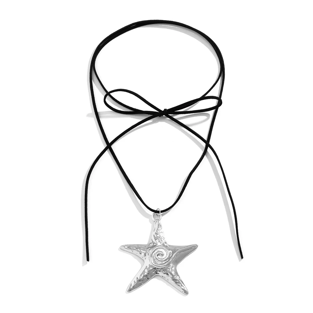 Jewelry Alloy Geometric Fivepointed Star Starfish Conch Wax Thread Knot Electroplating Necklace For Women - Image 5