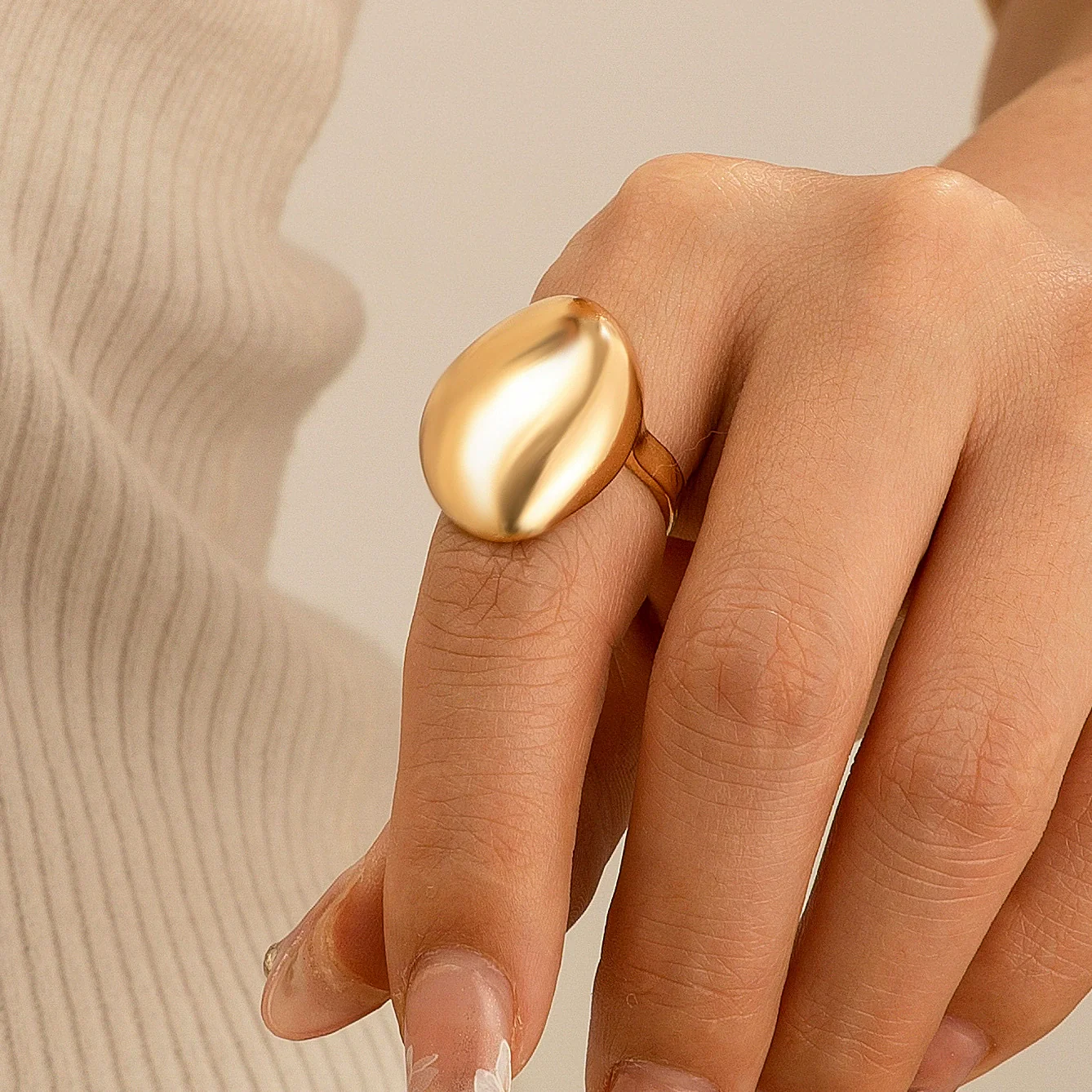 Jewelry Alloy Geometric Ring Electroplated For Women - Image 12