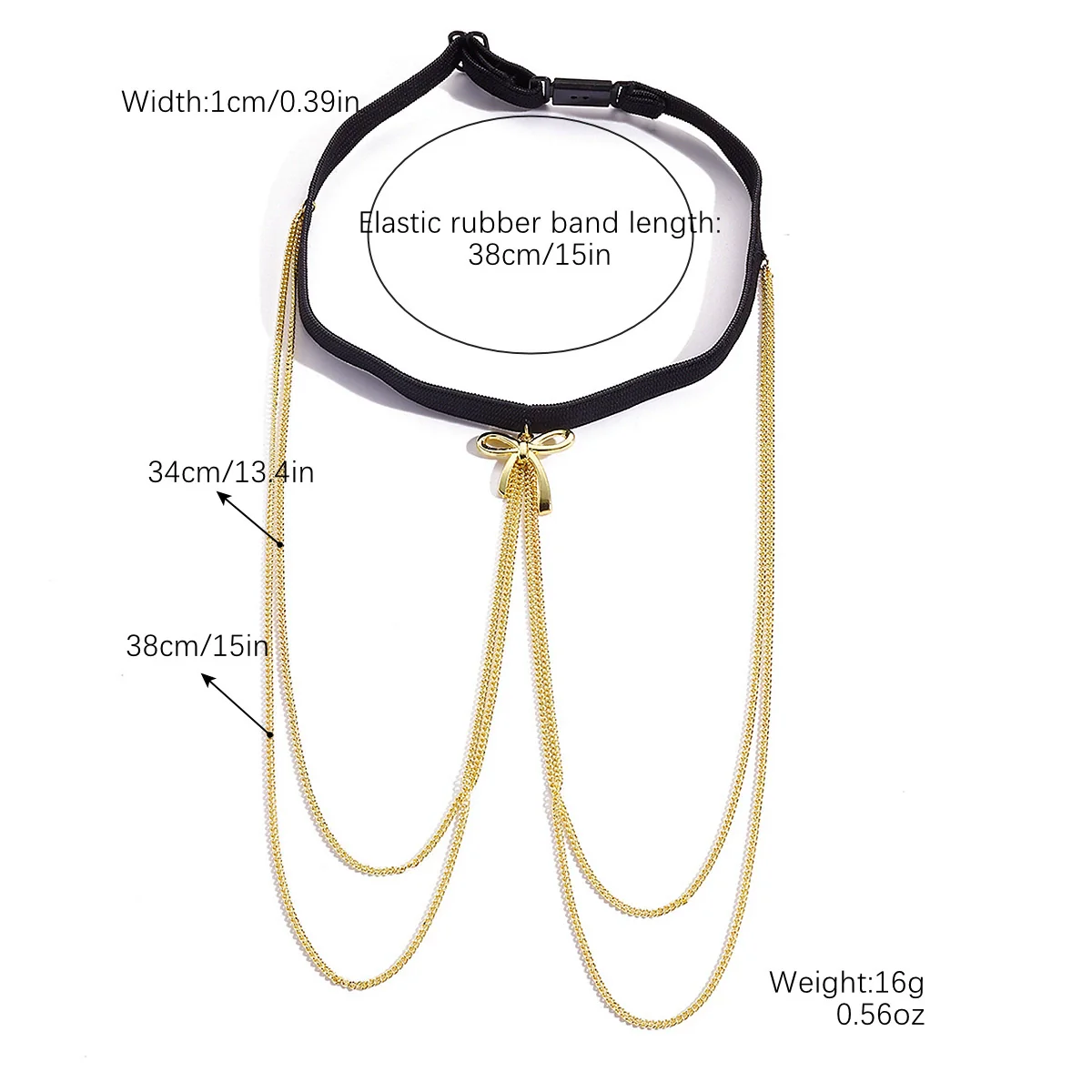 Jewelry Alloy Heart Thigh Chain Women's Bohemian Multilayer Elastic Rice Beads Style - Image 9