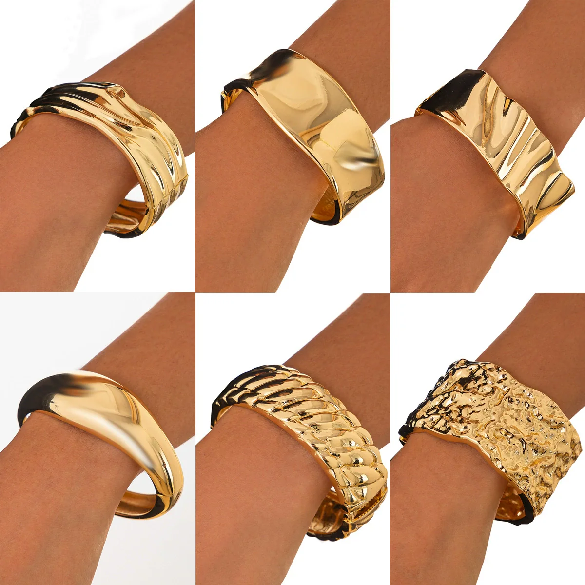Jewelry Alloy Highend Irregular Bracelet Electroplating