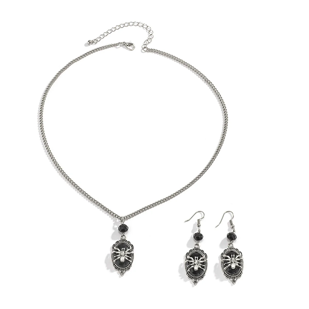 Jewelry Alloy Iron Chain Animal Zodiac Gothic Vintage Spider Pendant Electroplating Necklace For Women - Image 5