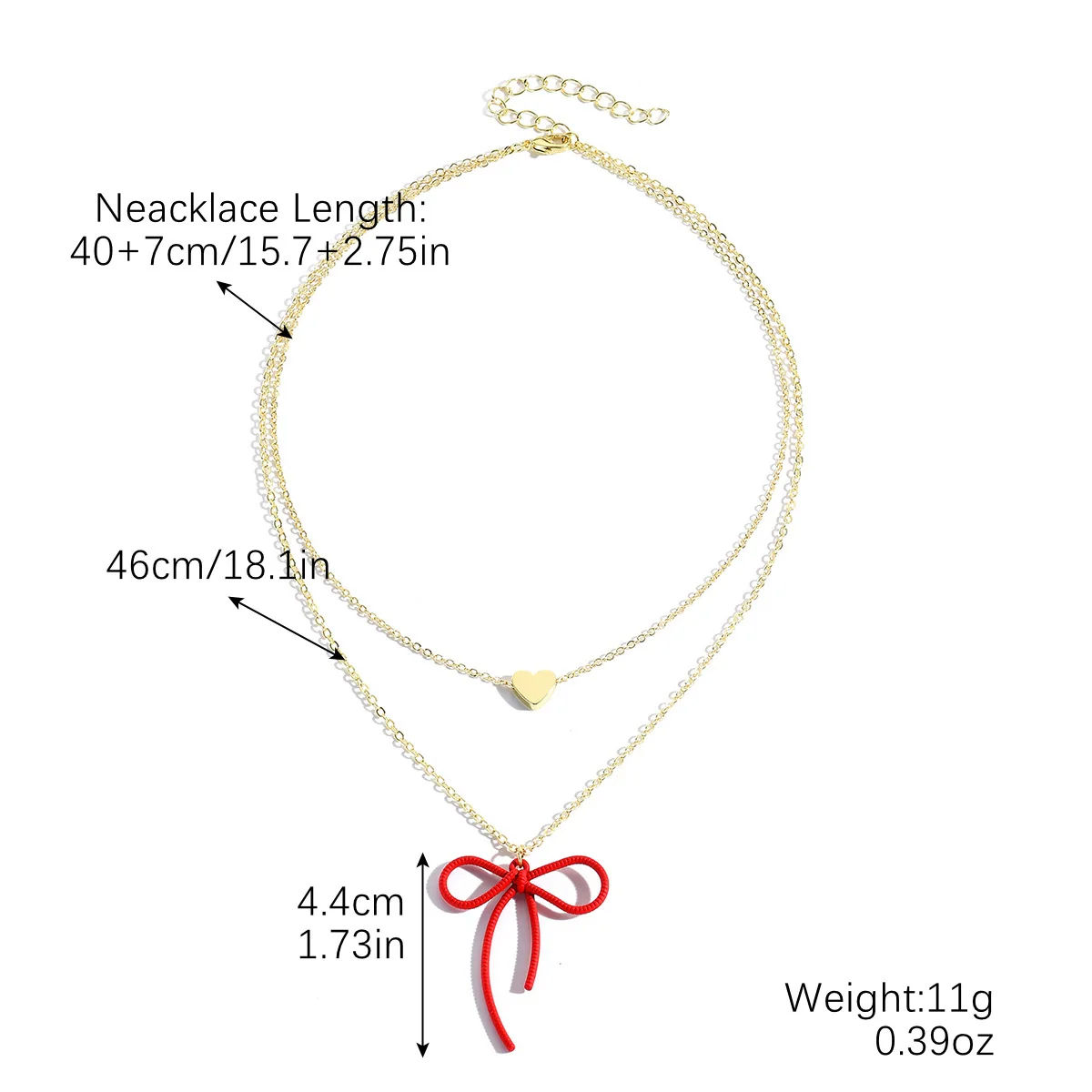 Jewelry Alloy Pearl Chain Heart Bow Geometric Sweet Style Electroplating Valentine's Day Women's Bracelet Necklace - Image 34