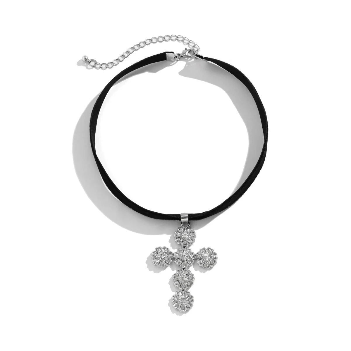Jewelry Alloy Pendant Necklace With Geometric Pattern And Diamond For Women - Image 4