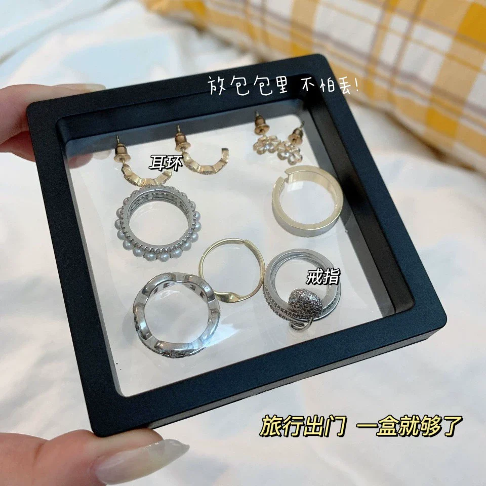 Jewelry Box Composite Materials Antioxidation Sealed Storage For Ring Necklace Earrings - Image 3