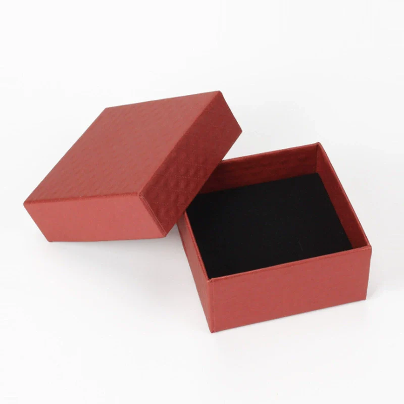 Jewelry Box Ring Box Pendant Necklace Packaging Paper Solid Color Leisure Style - Image 5