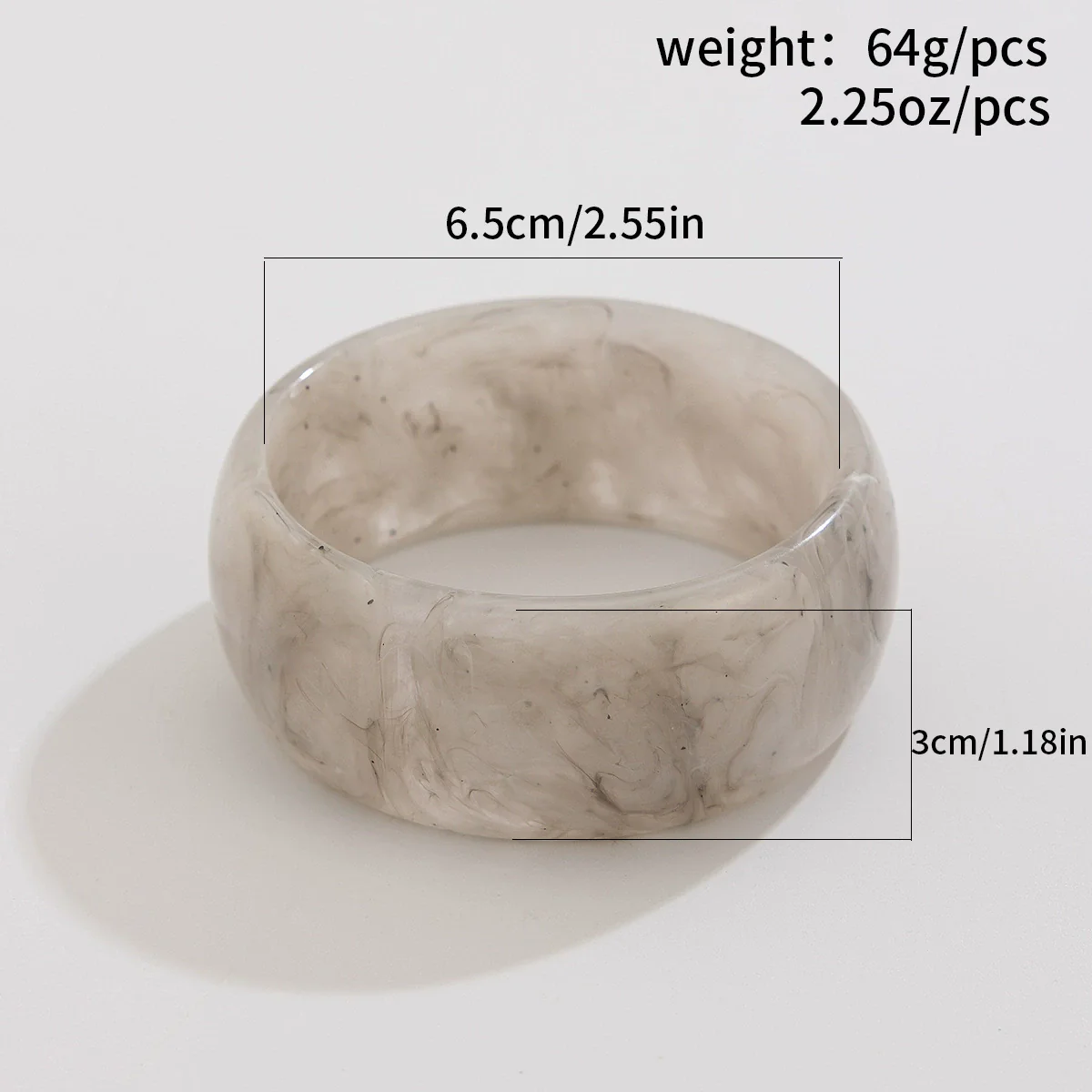 Jewelry Bracelet Acrylic Retro Round Polishing - Image 7