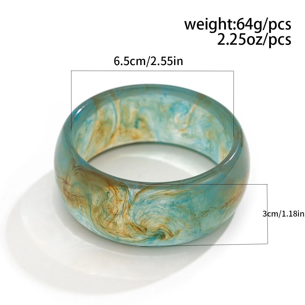 Jewelry Bracelet Acrylic Retro Round Polishing - Image 8