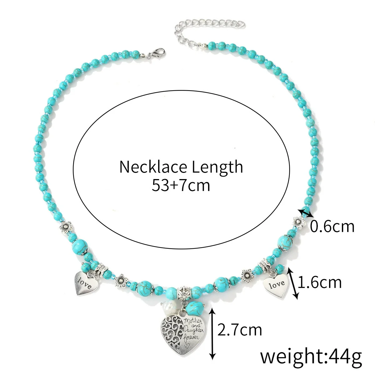 Jewelry Bracelet And Necklace Mixed Material Ball Chain Ushape Geometric Electroplating For Women - Image 19