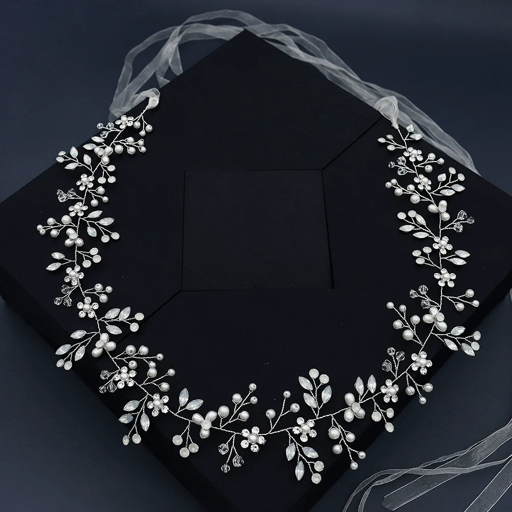 Jewelry Bridal Belt Handmade Flower Pearl Crystal Diamond Weaving Sweet Style - Image 3