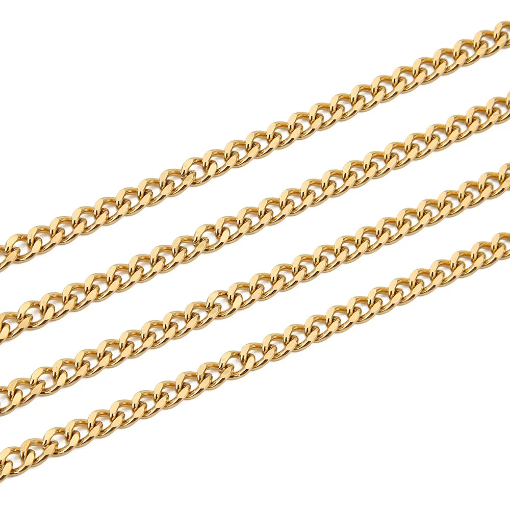 Jewelry Chain Electroplated Hip Hop Style Spiral Pattern - Image 6