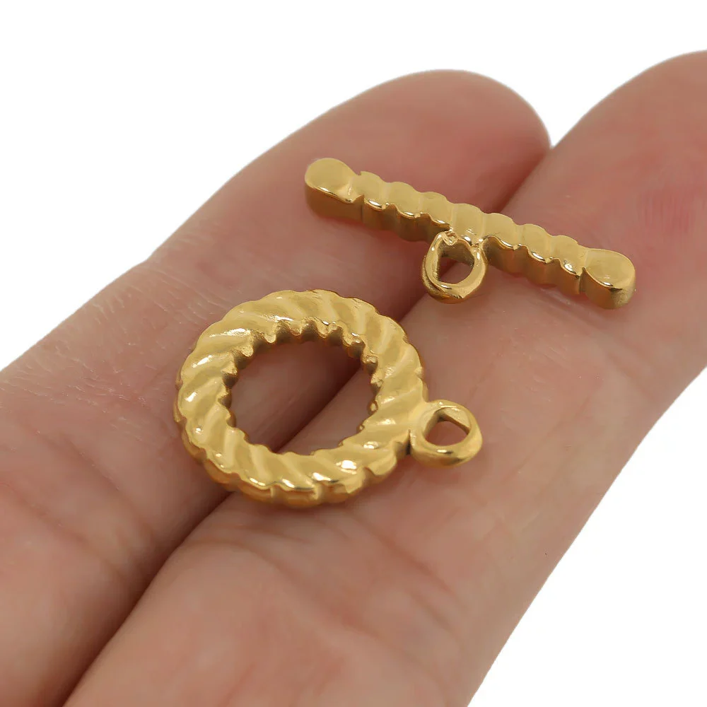 Jewelry Connection Buckle Accessories Stainless Steel Ot Buckle With Electroplating Treatment And To Letter Shape For Diy Bracelet - Image 4