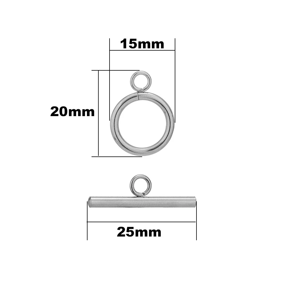 Jewelry Connection Buckle Stainless Steel Fashion Geometric Round Electroplated For Bracelet And Necklace - Image 7