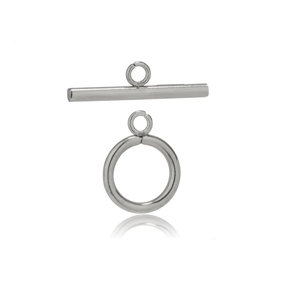 Jewelry Connection Buckle Stainless Steel Fashion Geometric Round Electroplated For Bracelet And Necklace - Image 9