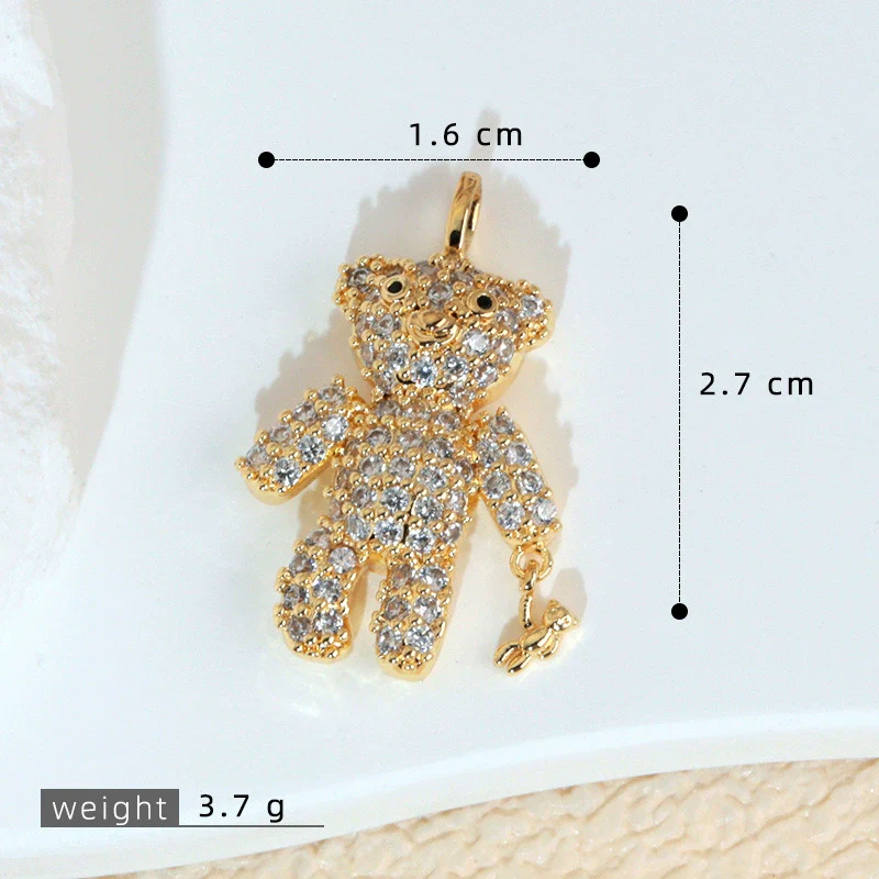 Jewelry Copper 18K Gold Plated Micropaved Animal Zodiac Pendant Necklace Bracelet Earrings For Women - Image 11