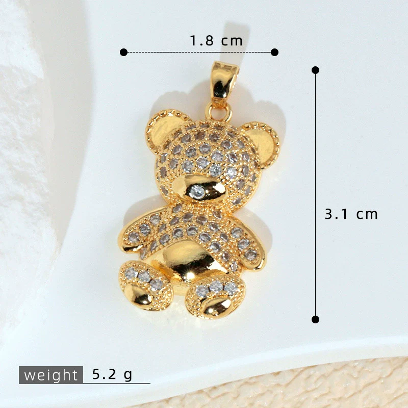 Jewelry Copper 18K Gold Plated Micropaved Animal Zodiac Pendant Necklace Bracelet Earrings For Women - Image 12