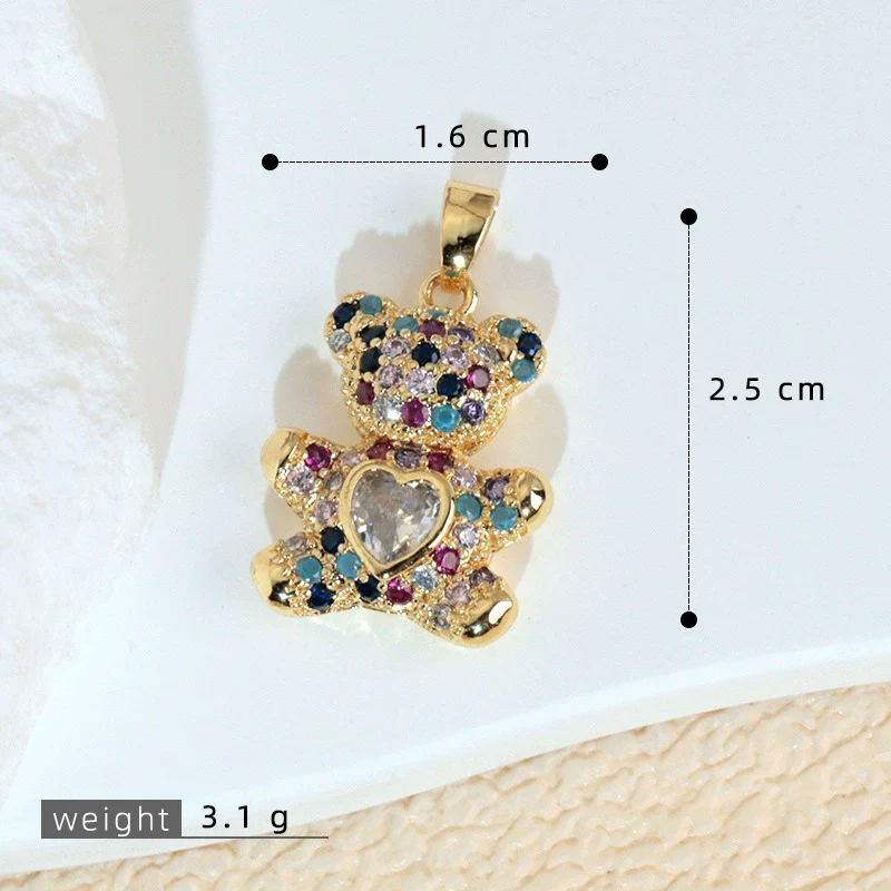 Jewelry Copper 18K Gold Plated Micropaved Animal Zodiac Pendant Necklace Bracelet Earrings For Women - Image 15