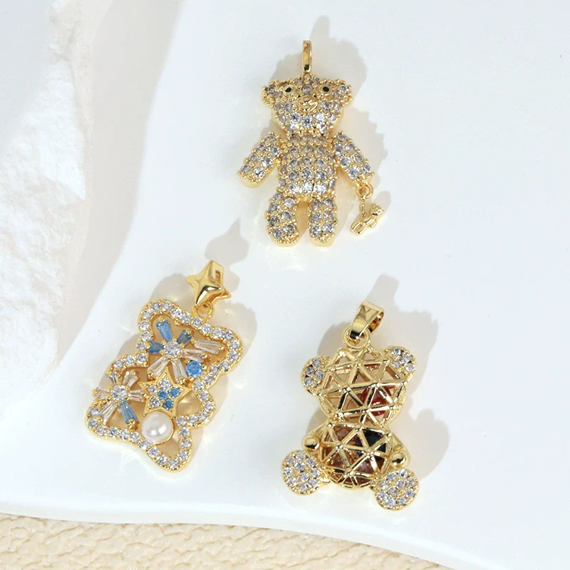 Jewelry Copper 18K Gold Plated Micropaved Animal Zodiac Pendant Necklace Bracelet Earrings For Women - Image 4